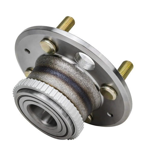 Two Piece Rear Wheel Bearing And Hubs Assembly With ABS Ring And 4 Lug For Honda Civic 1992 1995 1999 2000 Civic Del Sol 1995 1997 Acura Integra 1990 2001 4 Wheel ABS close-up