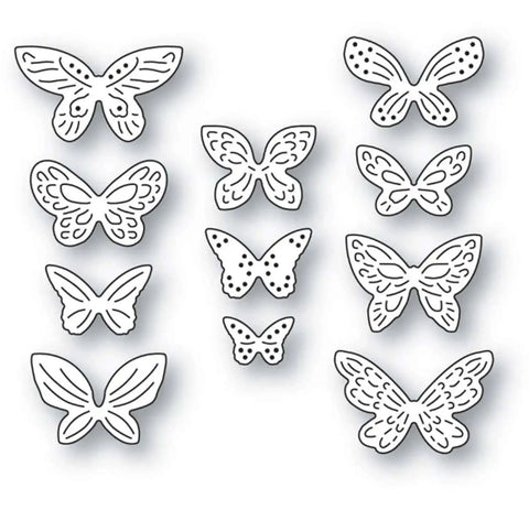11 Piece Butterfly Metal Die Cuts Set For DIY Cards Scrapbooking And Embossing Frames Wedding Stencils High Detail Carbon Steel Dies