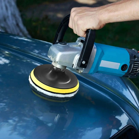7 Pcs Pro Grade Wool Buffing Pads for Car Polisher used on automobile for surface finishing