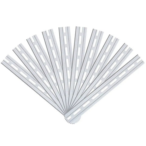 Aluminum DIN Rails 10 Pack, 1 Meter Each, Top Hat Slotted Design, RoHS Compliant, Pro Grade Durability, 35mm Wide By 7.5mm High, DIY Friendly Cut To Length