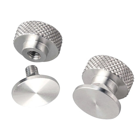 Knurled Aluminum Welding Helmet Fasteners Replacement Headgear Pair For Pipeliner Style Flip Hood No Fuss Twist To Lock Screws