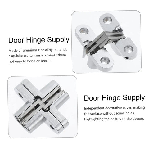 Hidden Door Hinge For Cabinets And Folding Doors Concealed Swing Hinge With Independent Screw Cover Durable Zinc Alloy Hardware