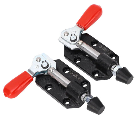 Heavy Duty Cast Iron Push Pull Toggle Clamp With Horizontal Cam For Woodworking And Metal Welding, Adjustable Stroke And Easy Release Lever