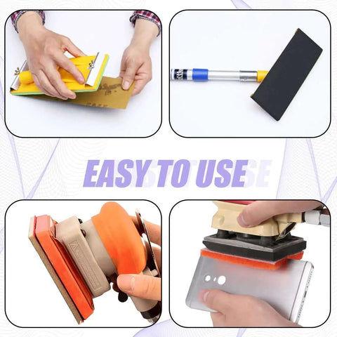 32 Piece Ultra Fine Sanding Sponge Pad Kit With 5 Grit Ranges From 240 To 5000 and 6 Sizes, tools for easy use sanding
