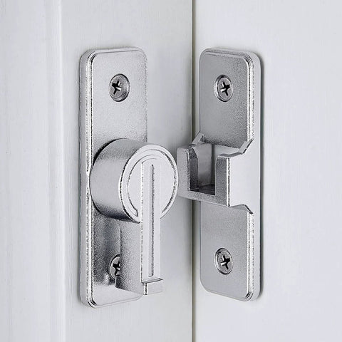 Right Angle Barn Door Latch Hardware For Sliding Doors Zinc Alloy Gate Lock Flip Gate Door Latch For Bathroom Cabinets
