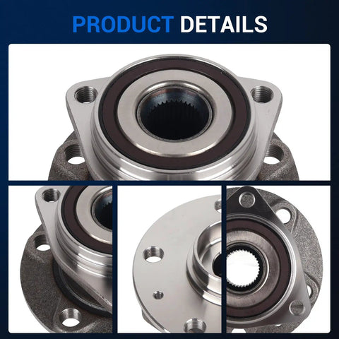 Wheel Bearing Hub Assembly Set For Audi A3 Q3 RS3 S3 And VW Jetta Tiguan Golf GTI Taos Arteon 2015 To 2023 Pack Of 2 details