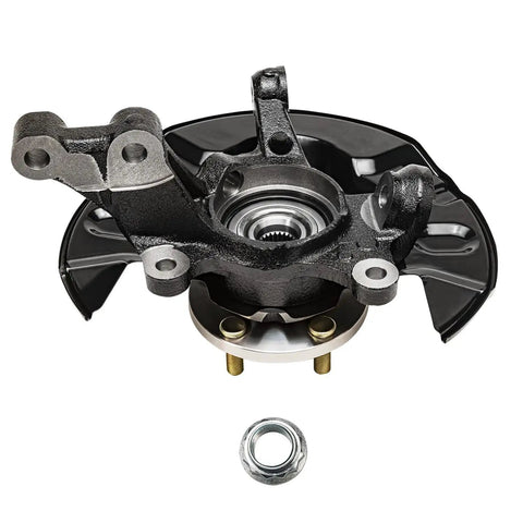 Front Steering Knuckles And Wheel Hub Bearings Replacement Kit For 2003 Through 2008 Toyota Corolla Non ABS with front knuckle