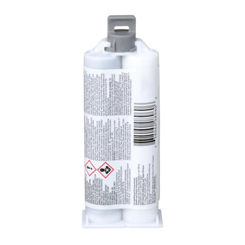 Urethane Adhesive DP620NS Black 48.5 mL Duo-Pak, back view showing label, non-sag fast-curing structural bond for various materials