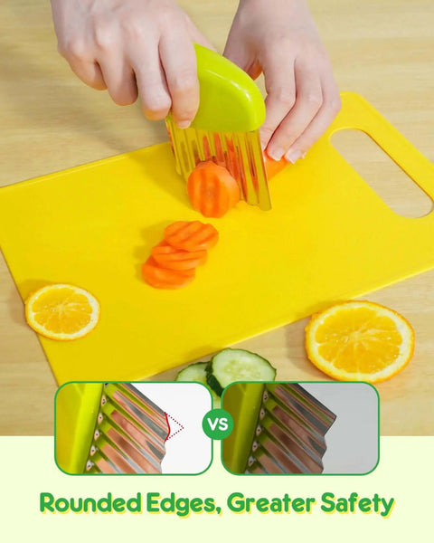 Kids Kitchen Knife Set 11 Pcs Montessori Tools For Toddlers 3 Plus Real Cooking Playset Kid Friendly With Plastic Crinkle Cutter