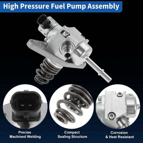 GDI High Pressure Fuel Pump HPFP For Chevrolet Silverado 1500 Tahoe Suburban GMC Sierra 1500 Yukon Direct Injection Mechanical Pump Replacement Drop In Ready Fits Cadillac Escalade 2015 2018 And Other GM V8 Models highlighting precise welding, sealing structure, corrosion resistance