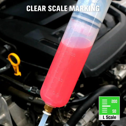 200cc Fluid Extractor Pump For Car Fluids Extraction And Manual Suction Transfer with clear scale markings