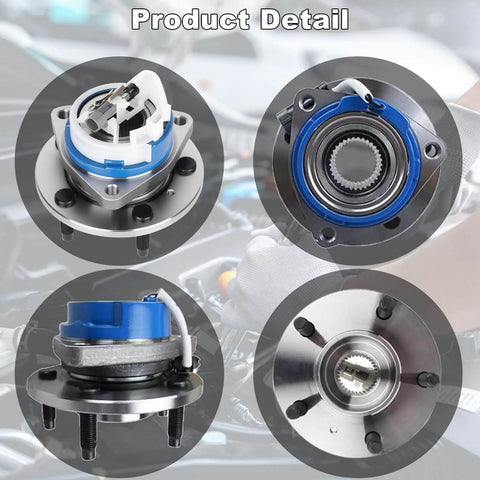 Front or Rear Wheel Hub Bearing Assemblies Pair for Chevy Buick Cadillac Pontiac, PN 513121 513179 513199 513187, product details