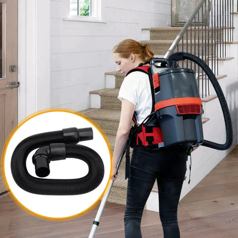 Backpack Vacuum Hose Compatible With Popular Backpack Vacuums Like Super Coach And Mode 6 Replacement in use on stairs