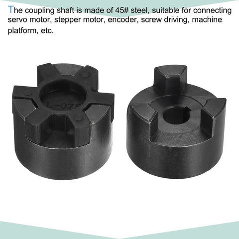 Flexible Coupling Shaft 12mm To 25mm Bore Motor Coupler Joint For Servo And Stepper Motors, 52mm Long, 44.5mm OD, 45 Steel Pro Grade