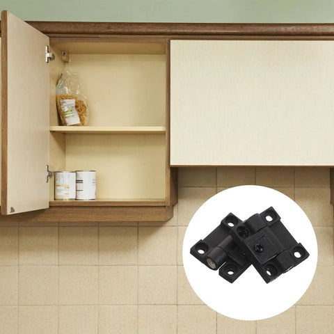 Kitchen cabinet with open door showing 90 Degree Cabinet Door Hinge With Torque Friction Adjustable Folding Positioning Damping, black