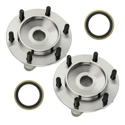 Front Wheel Bearing And Hub Assembly Pair For Toyota Tacoma 2005 Through 2021 4WD And 2003 Through 2021 4Runner Plus 2010 Through 2021 GX460 2007 Through 2014 FJ Cruiser 2003 Through 2009 GX470 Built To Fit 515201 Wheel Bearing And Hub