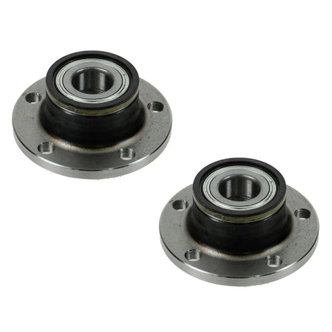 Pair of Rear Wheel Bearing And Hub Assembly Set For 2015 2018 Audi Q3, 2008 2009 TT, and other models, two-piece kit, front view.