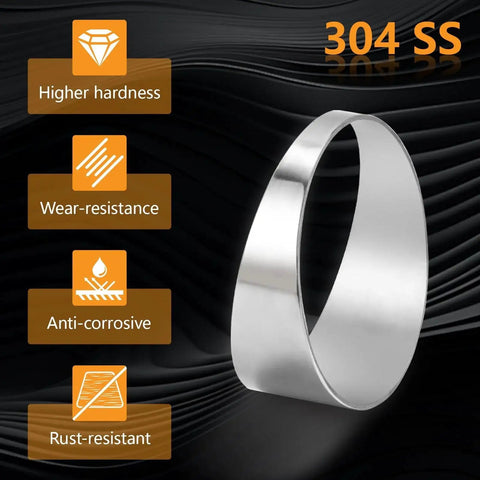 304 Stainless Steel Pie Cuts 3 Inch Polished Deburred Exhaust Cutouts 5 Pcs shown with hardness and resistance features