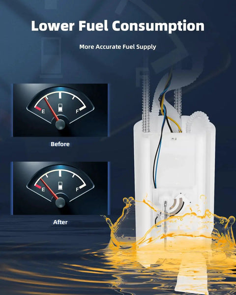 Fuel Pump Replacement E4039M For 2012 To 2015 Chevy Equinox 2.4L And 2012 To 2015 GMC Terrain 2.4L Direct fit module next to fuel gauge comparison