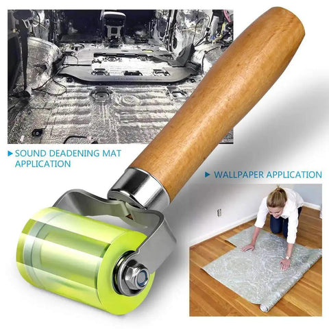 Bearings Equipped Seam Roller For Automotive Car Audio Sound Deadening And Heat Abatement Mat Wallpaper Application