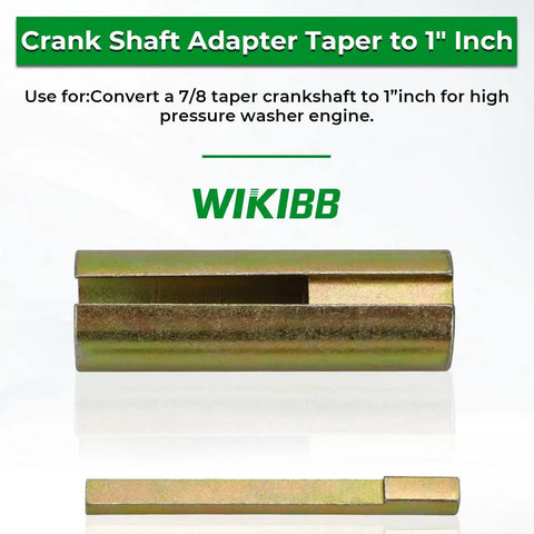 Crankshaft Adapter Straight Shaft Converter From Seven Eighths Inch To One Inch For Generators And High Pressure Washer Engines