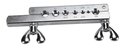 Flaring bar from the 6502 Master Brake Flaring Tool Kit for DIYers, covers single, double, and bubble flares with size markings.