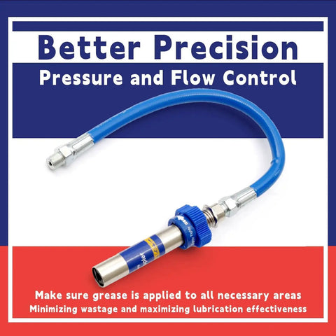Heavy Duty High Pressure Grease Coupler For Lube Pro Plus And All Grease Guns 8th Gen Lock Clamp Quick Release Extension Adapter
