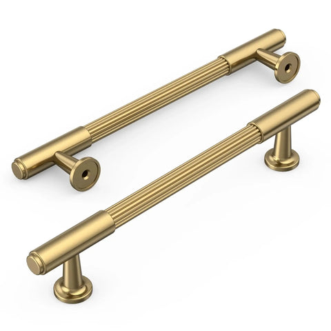 10 Pack Champagne Bronze Cabinet Pulls 5 Inch Center To Center Heavy Duty Solid Kitchen Drawer Handles For Cabinets And Furniture