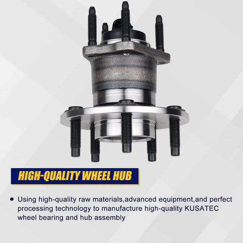 Two Piece Rear Wheel Bearing And Hub Assembly For Chevy Cobalt HHR Malibu Saturn Aura Pontiac G6 2004 To 2012 With 5 Lug Bolts And ABS