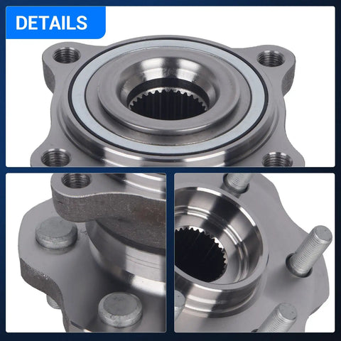 Rear Wheel Bearing And Hub Assembly For Nissan Armada 2005 2008 And Pathfinder 2005 2012 With Six Lugs No ABS