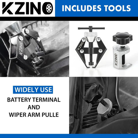 Heavy Duty Windshield Wiper Arm Removal Tool And Bearing Remover Kit In 45 Carbon Steel, auto glass and battery terminal maintenance
