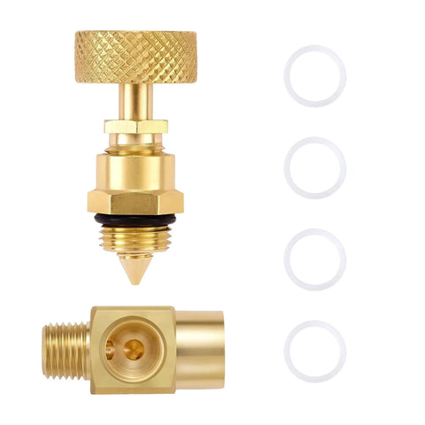 Heavy Duty Brass Needle Valve Set With 1/4 Inch Male NPT Connections, Two Pack For Precise Flow Control In Gas, Oil, And Industrial Lines, Rugged Pro Grade Replacement Valves For Open Close Propane And Instrument Applications, Litorange.