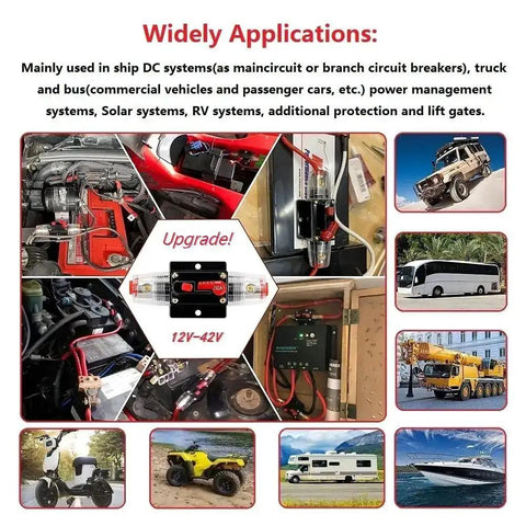 Inline 150A Fuse Holder Circuit Breaker for Car Audio and Amp Setups in automotive and power system applications