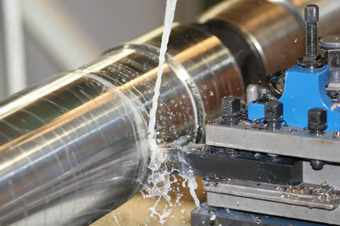 Indexable Lathe Turning Tool Kit With Twenty One Piece Pro Grade Set Featuring Three Eighths Inch And Ten Millimeter Shanks in use on metal