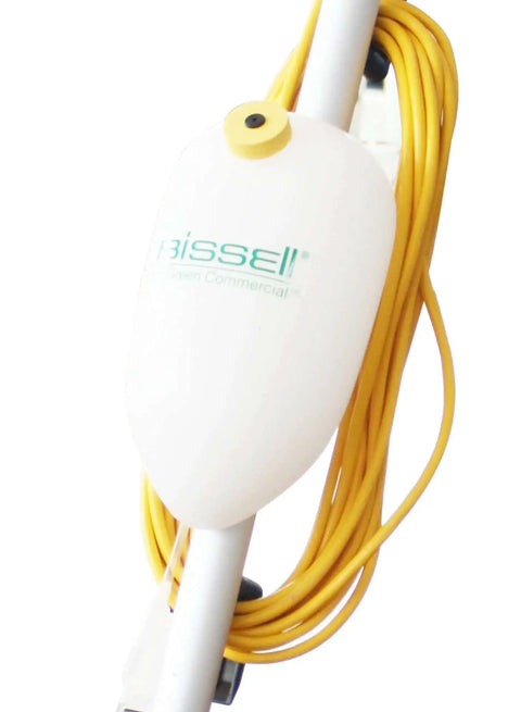 Close-up of Heavy Duty All In One Industrial Floor Machine With Easy Motion Orbiter Buffer And Polisher Model BGEM9000 with yellow cord