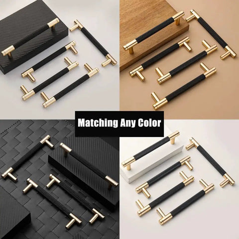 12 Pack Knurled Cabinet Handles 5 Inch Hole Center 6.2 Inch Length Aluminum Pulls Gold And Black Oxidation Finish in various settings
