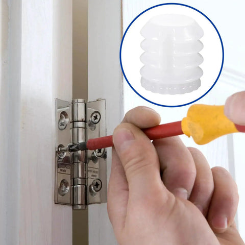 Installing hinge with 100 Pack Nylon Cabinet Hinge Dowels 0.34 By 0.39 Inches Plastic Furniture Dowel Pins For A Quick Fix And Easy Install
