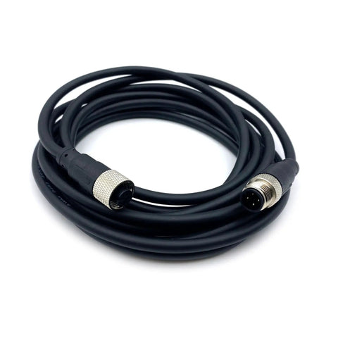 Industrial M12 4-Pin A-Code Straight Male To Female Connector Cable 1 Meter PVC AWG22 250V 4A Plug And Play For Sensors And Automation Gear