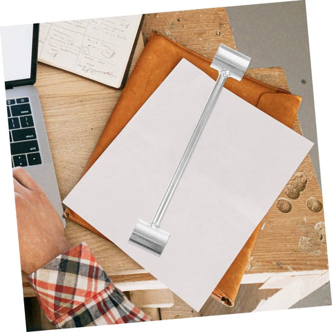 Pro Grade Heavy Duty Adjustable Door Hinge Repair Tool With Precision Hinge Adjustment Wrench shown on table surface