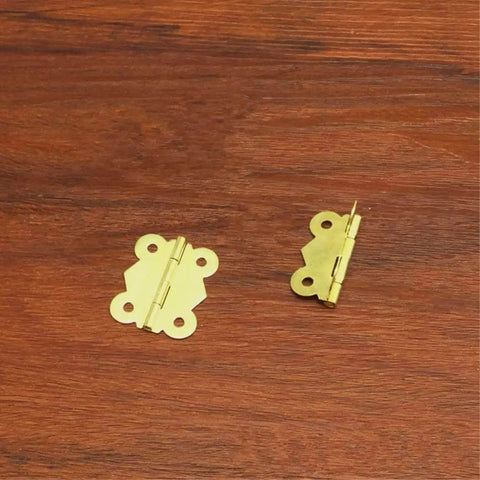 Miniature Butterfly Hinge Set For Dollhouses And Tiny Boxes Gold Silver Bronze 29mm X 27mm 10Pcs Or 20Pcs Cabinet Door Jewelry Box