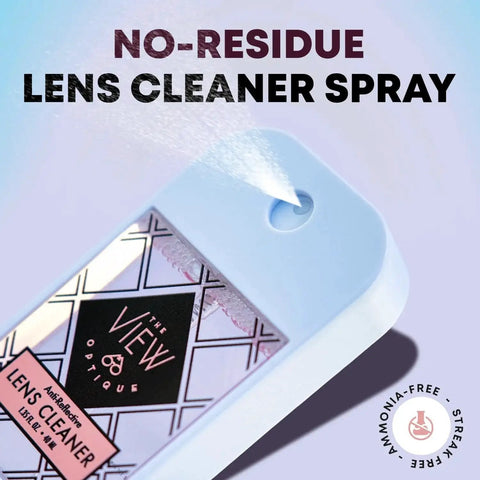 Anti Reflective Safe Lens Cleaner Spray for Glasses Cameras and Screens Ammonia Free 1.35 Ounce Travel Size bottle spraying