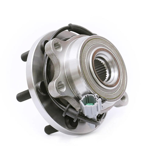 Front Wheel Hub Bearing Assembly Set Of 2 For 2005 Through 2019 Nissan Frontier 4x4 2005 Through 2012 Pathfinder 4x4 And 2005 Through 2015 Xterra 4x4 OE Style Replacement Part 515065, close-up view