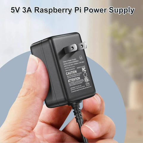 Power Supply 5V 3A Micro USB AC Adapter With A Beefy 6 Feet Cord For Pi 3 Model B B Plus 2 Model B A A Plus Zero And Android Tablets