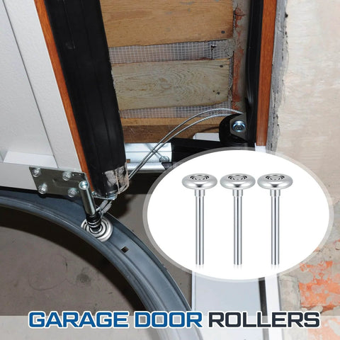 Beefed Up 20 Pack Steel Garage Door Rollers Replacement Kit With 1.8 Inch Wheels And 10 Ball Bearings For 2 Inch Tracks