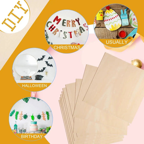 Four Pack Basswood Sheets 12 By 12 Unfinished One Twelfth Inch Plywood Blanks For Laser Cutting Engraving Burning And Crafts