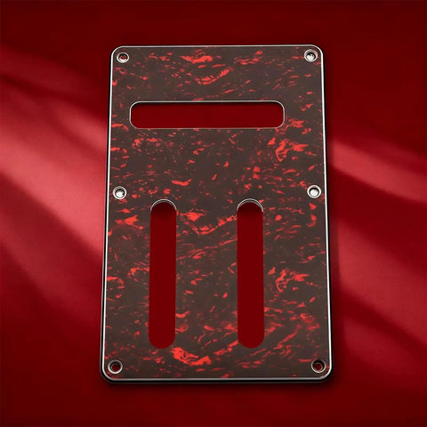 Red Pro Grade Electric Guitar Backplate Replacement Accessory PVC Material With Dustproof Design For Easy Installation