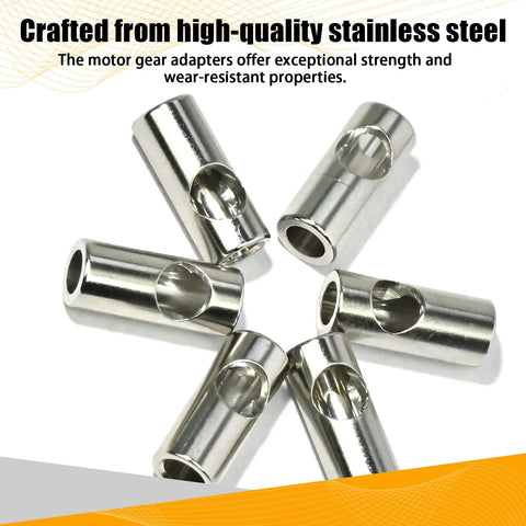 Universal 3.175mm To 5mm Motor Gear Adapter Sleeve Set For 1/10 RC Cars Boats Planes Stainless Steel Pinion Reducer