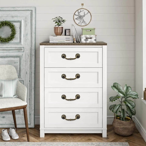 White dresser with Antique Bronze Drawer Pulls Six Pack With Three And A Half Inch Hole Centers For A Retro Dresser Makeover Vintage Vibes Zinc Alloy Drop Bail Pulls For Kitchen Cabinets Cupboards And Desk Drawers RiseDirectly