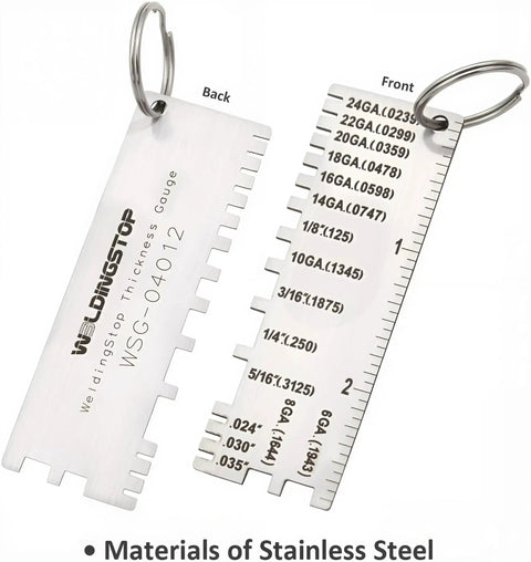 Metal Thickness Gauge For Sheets And Wires, Welding Gauge Plated Size Inspection Tool, DIY Ready Pro Grade Workhorse shown