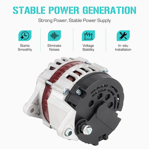 Plug-And-Play Alternator Replacement For Chevrolet Aveo Suzuki Swift 1.6L 2004-2008 Pontiac Wave 1.6L 2005-2008 Aveo5 2006-2008 Bolt-On Fit With ADR0337 96540542 96838439 96954113 400-12215 8483 22019 front view